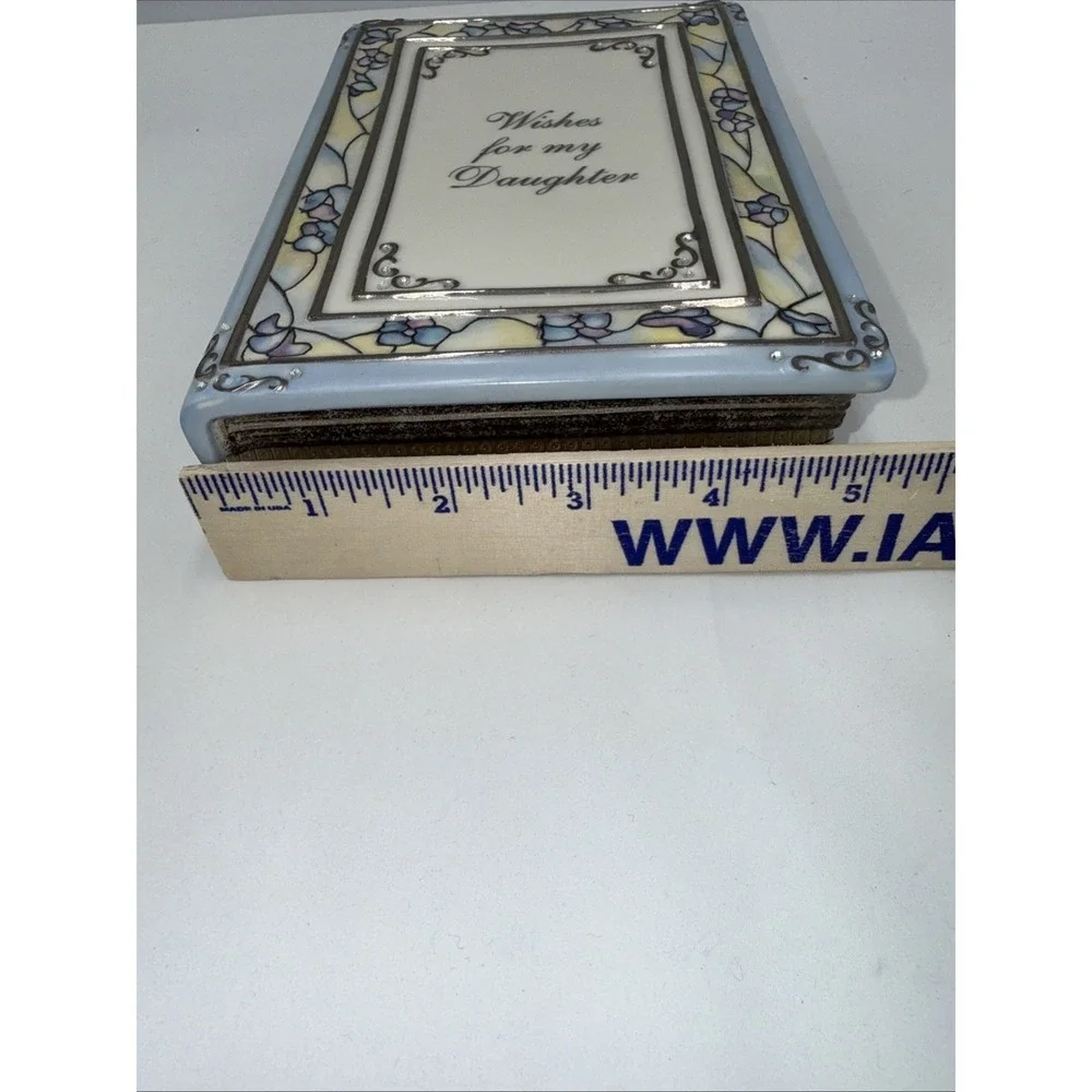 Vintage Ardleigh Elliott Wishes for My‎ Daughter Heirloom Porcelain Music Box